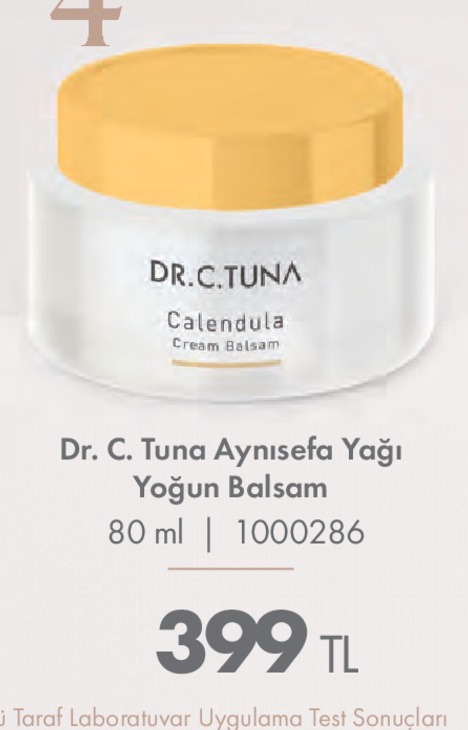 Dr. C. Tuna Calendula Cream Balsam 80 Ml