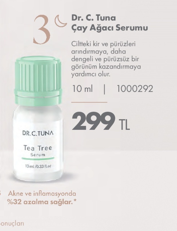 Dr. C. Tuna Çay Ağacı Serumu 10Ml