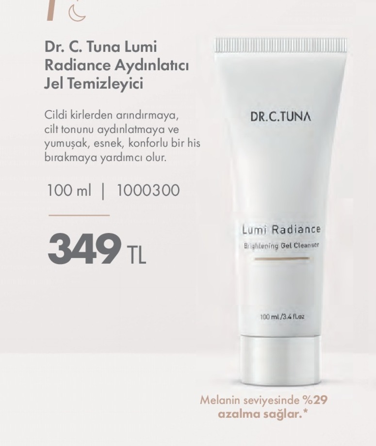 Dr. C. Tuna Lumi Radiance Aydınlatıcı Jel Temizleyici 100 Ml