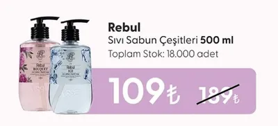 Rebul Sıvı Sabun Çeşitleri 500 Ml