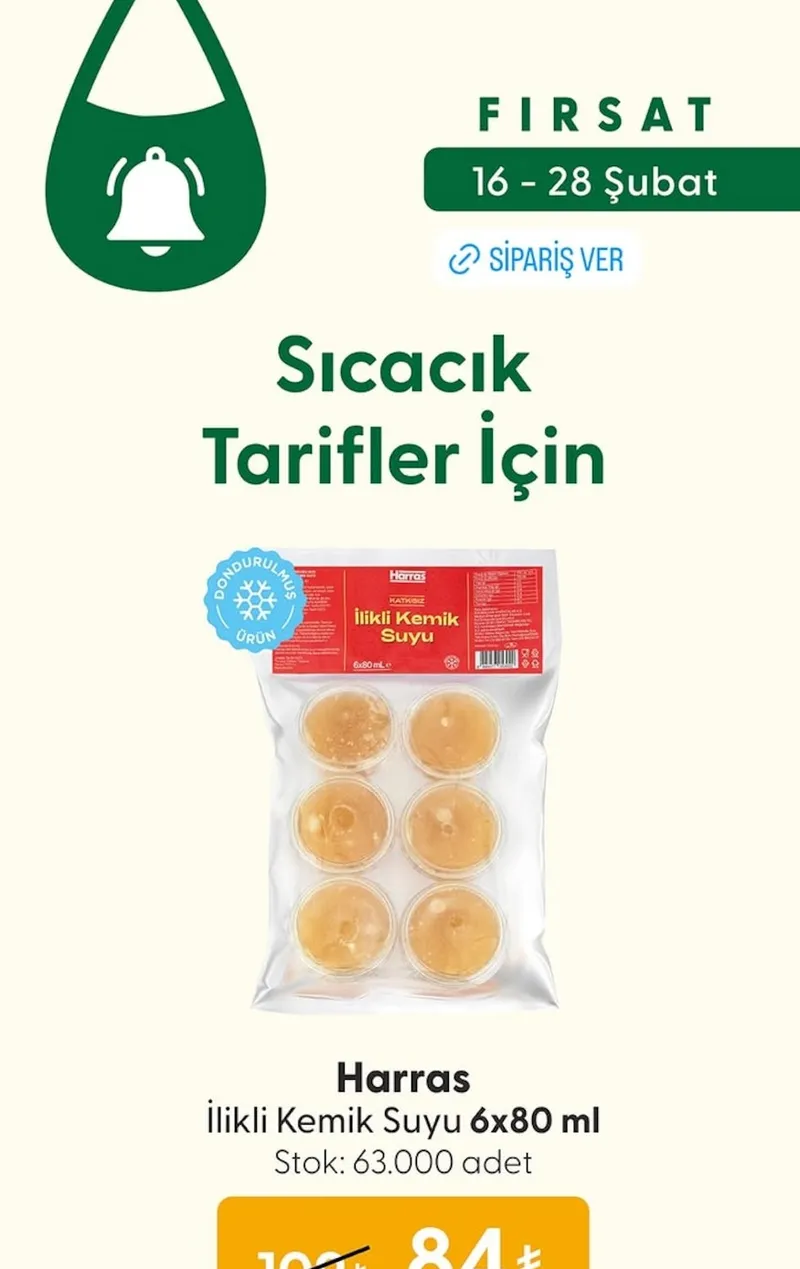 Harras İlikli Kemik Suyu 6X80 Ml