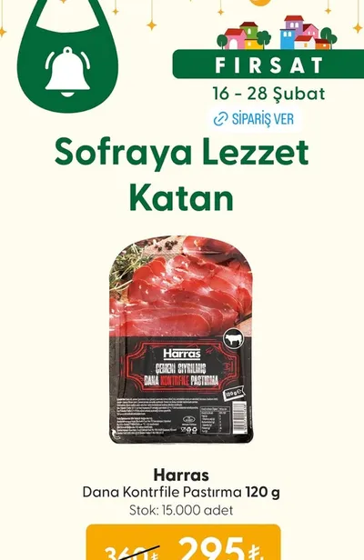 Harras Dana Kontrfile Pastırma 120 G