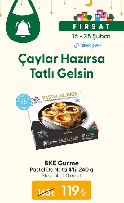 Bke Gurme Pastel De Nata 4'Lü 240 G