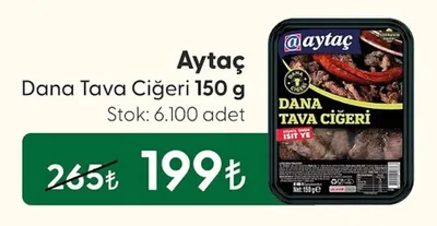 Aytaç Dana Tava Ciğeri 150 G
