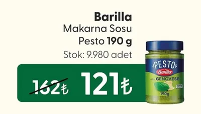 Barilla Makarna Sosu Pesto 190 G