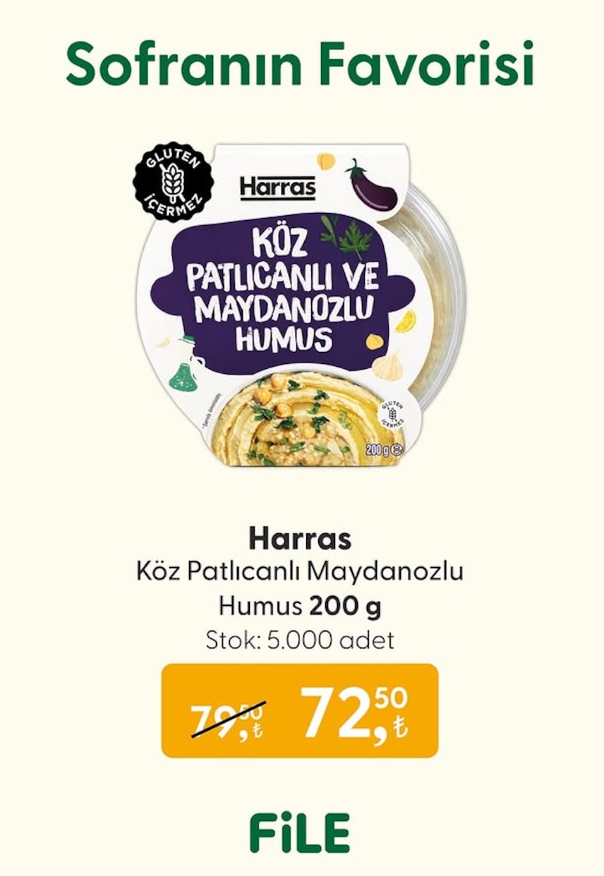 Harras Köz Patlıcanlı Maydonozlu Humus 200G