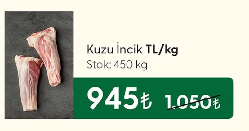 Kuzu İncik Tl/Kg