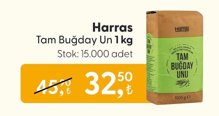 Harras Tam Buğday Un 1 Kg