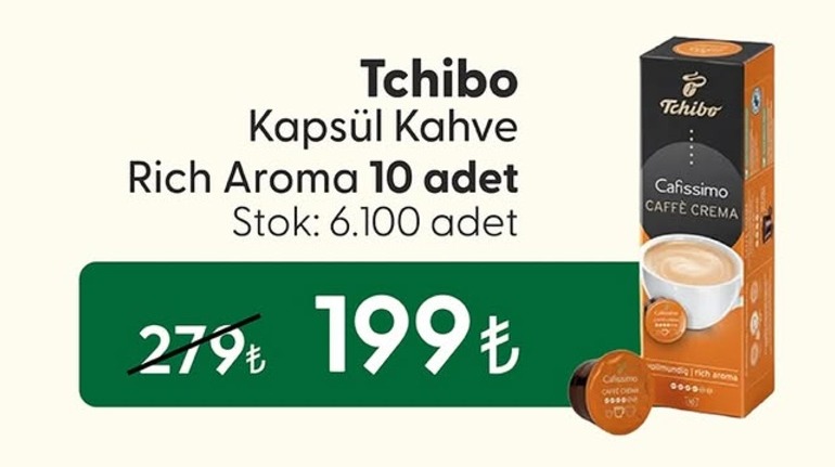 Tchibo Kapsül Kahve Rich Aroma 10 Adet