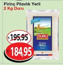 Pirinç Pilavlık Yerli 2 Kg Duru