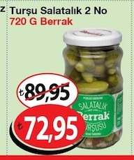 Turşu Salatalık 2 No 720 G Berrak