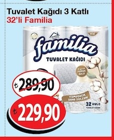 Tuvalet Kağıdı 3 Katlı 32'Li Familia