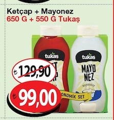 Tukas Ketcap + Mayonez 650 G + 550 G