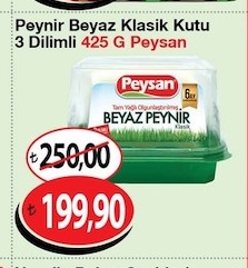 Peynir Beyaz Klasik Kutu 425 G Peysan