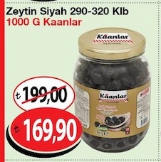 Zeytin Siyah 1000 G Kaanlar
