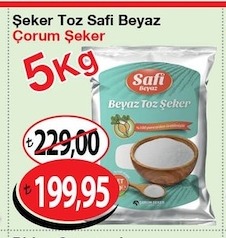 Safi Beyaz Toz Şeker 5 Kg
