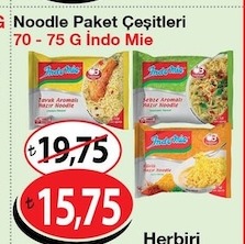 Indo Mie Noodle Paket Çeşitleri 70-75 G