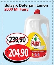 Fairy Bulaşık Deterjanı Limon 2600 Ml