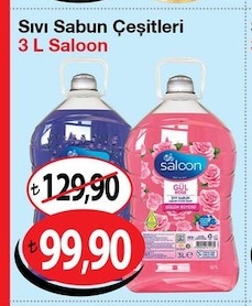 Saloon Sıvı Sabun Çeşitleri 3 L