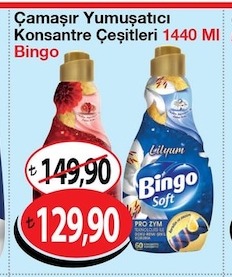Bingo Konsantre Çamaşır Yumuşatıcı 1440 Ml