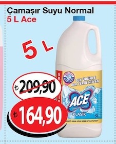 Çamaşır Suyu Normal 5 L Ace