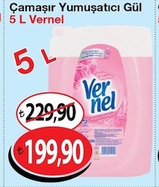 Çamaşir Yumuşatici Gül 5 L Vernel