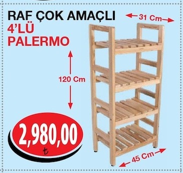 Raf Çok Amaçli 4 Lü Palermo Raf