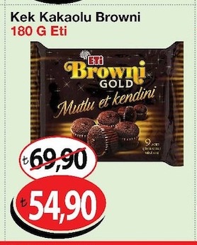 Kek Kakaolu Browni 180 G Eti