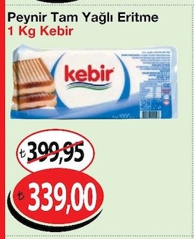 Peynir Tam Yağlı Eritme 1 Kg Kebir