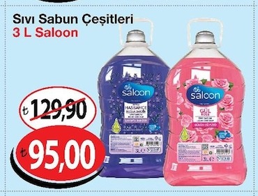 Sıvı Sabun Çeşitleri 3 L Saloon
