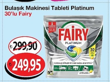 Fairy Platinum Bulaşık Makinesi Tableti 30'Lu