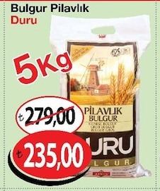 Duru Pilavlık Bulgur 5Kg