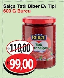 Salça Tatlı Biber Ev Tipi 600 G Burcu