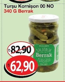 Turşu Kornişon 00 No 340 G Berrak