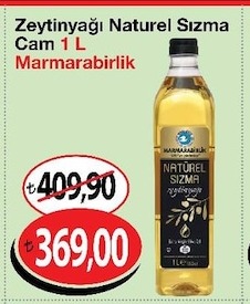 Marmarabirlik Natürel Sızma Cam Zeytinyağı 1L