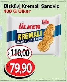 Bisküvi Kremalı Sandviç 488G Ülker
