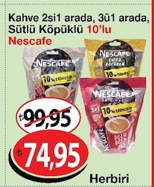 Nescafe Kahve 10'Lu
