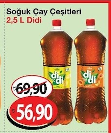 Soğuk Çay Çeşitleri 2,5 L Didi