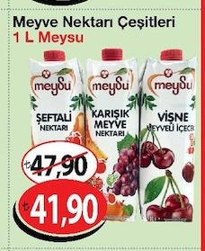 Meyve Nektarı Çeşitleri 1 L Meysu
