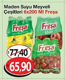 Maden Suyu Meyveli Çeşitleri 6X200 Ml