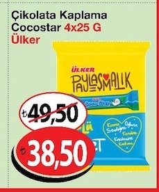 Çikolata Kaplama Cocostar 4X25 G