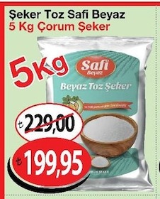 Safi Beyaz Şeker 5 Kg