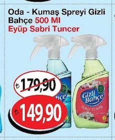 Oda - Kumaş Spreyi Gizli Bahçe 500 Ml Eyüp Sabri Tuncer