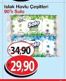 Solo Islak Havlu Çeşitleri 90'Lı