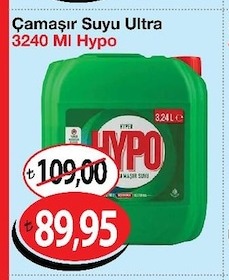 Çamaşır Suyu Ultra 3240 Ml Hypo