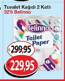 Tuvalet Kağıdı 2 Katlı 32'Li