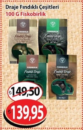Fiskobirlik Fındıklı Draje Çeşitleri 100 G