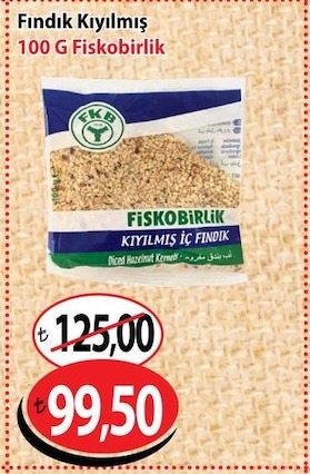Fiskobirlik Kıyılmış Fındık 100 G