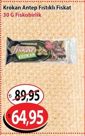 Fiskobirlik Krokan Antep Fıstıklı Fıskat 30 G