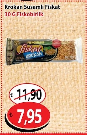 Fiskobirlik Krokan Susamli Fistik 30 G